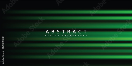 An abstract background with a dark theme and green glowing horizontal lines, creating a modern and serene design with a sense of depth and tranquility
