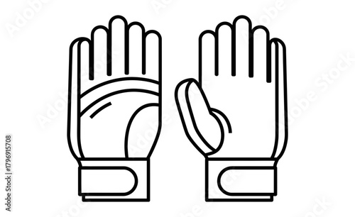 Protective Gloves Ensuring Safety and Comfort for Work and Sports - Hand Protection, Workwear Accessories, Sports Gear Icons