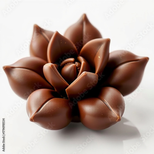 A beautiful chocolate succulent carefully crafted with glossy petal like segments