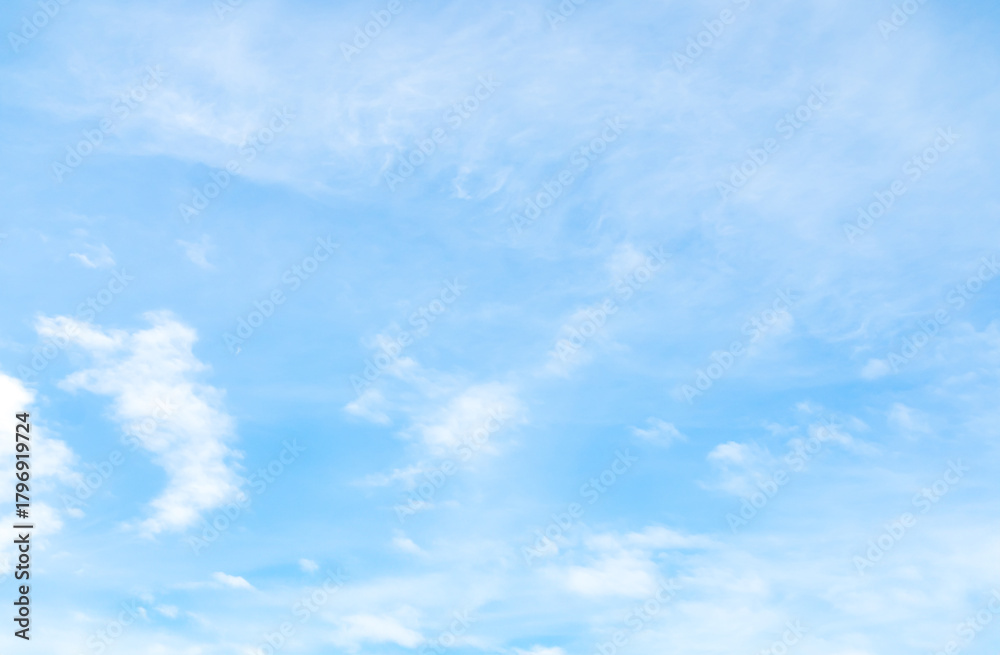 Fototapeta premium Sky cloud blue nature background paronama web cloudy summer winter season day, light beauty horizon spring brigth gradient calm abstract backdrop air nature view wallpaper landscape environment