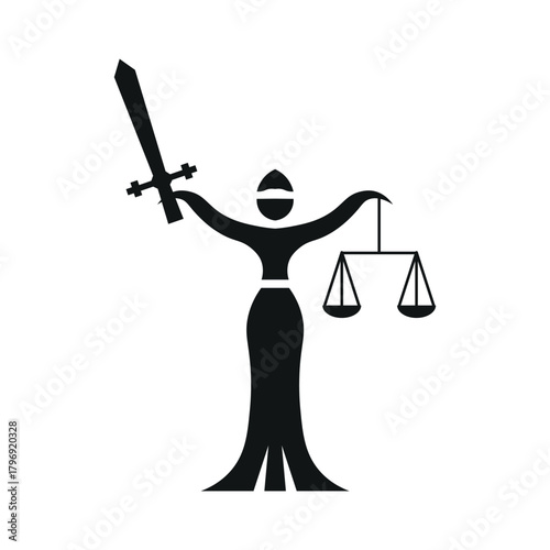 Lady Of Justice Silhouette