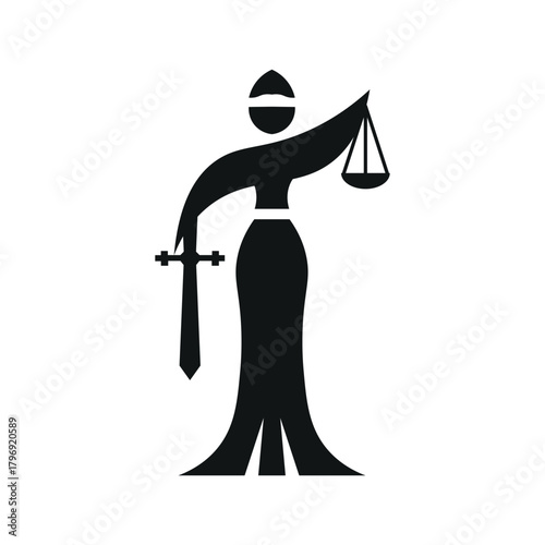 Lady Of Justice Silhouette