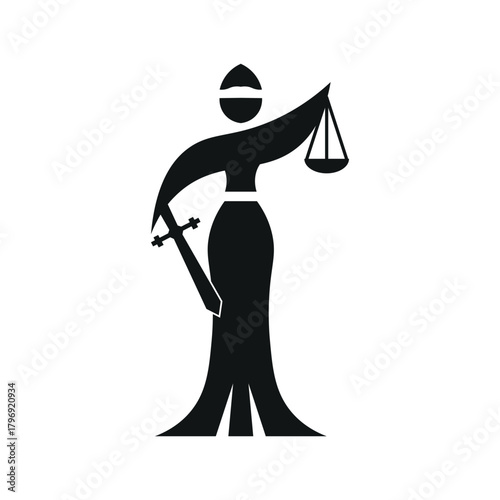 Lady Of Justice Silhouette