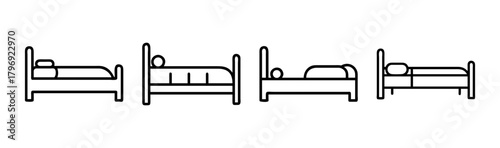 Charming trundle bed vector illustration for cozy bedroom designs