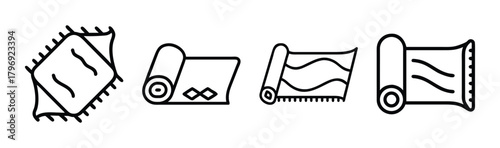 Abstract geometric rug design vector illustration scalable graphic art