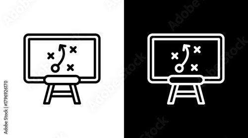 Project Board  White Icon Set Design