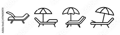 Sleek modern lounge chair vector illustration for comfortable relaxation and stylish interior design