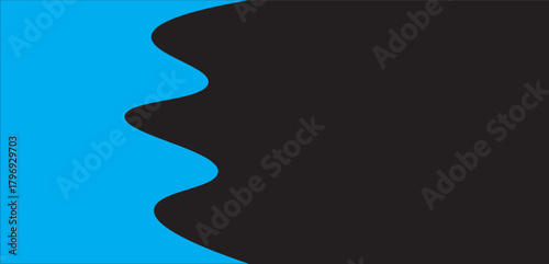 Vector illustration of an abstract flowing curvy design for banners.