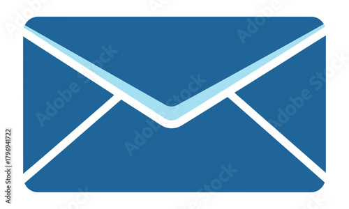 Blue envelope icon representing email communication and messaging