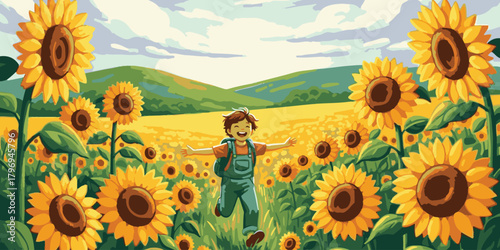 sunflowers in the field