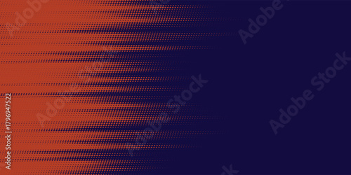 Vector abstract background with dynamic orange waves, lines and particles. Eps10