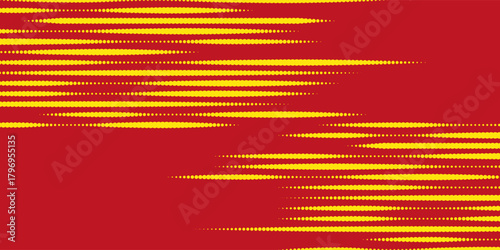 Dynamic motion burst with pop art energy. Vibrant red and yellow speed lines radiate from center, creating explosive comic book effect. Great for banners, posters and backgrounds.