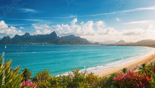 Fototapeta Naklejka Na Ścianę i Meble -  The splendor of oceanic peaks