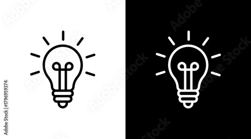 Innovation  White Icon Set Design
