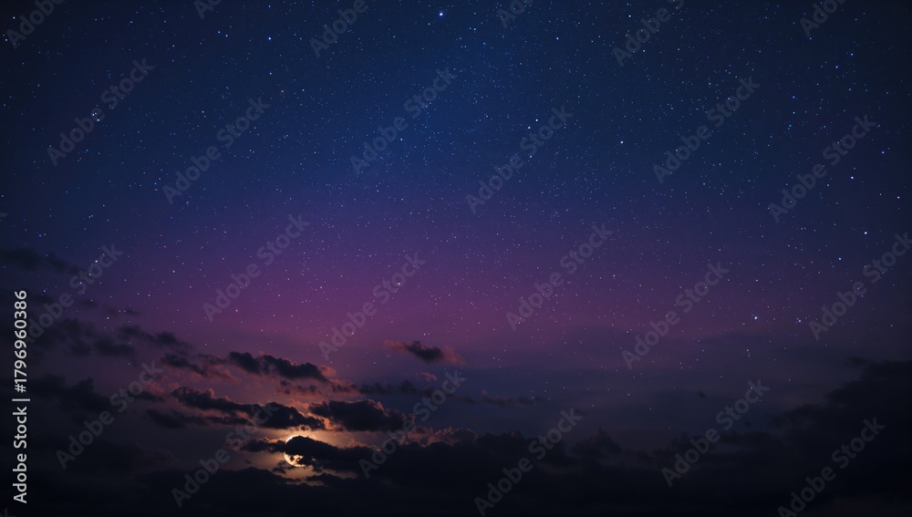 Fototapeta premium Gradient hues of a breathtaking sky, ideal backdrop for text and layout