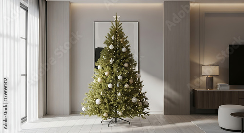 Wallpaper Mural christmas tree in the living room Torontodigital.ca