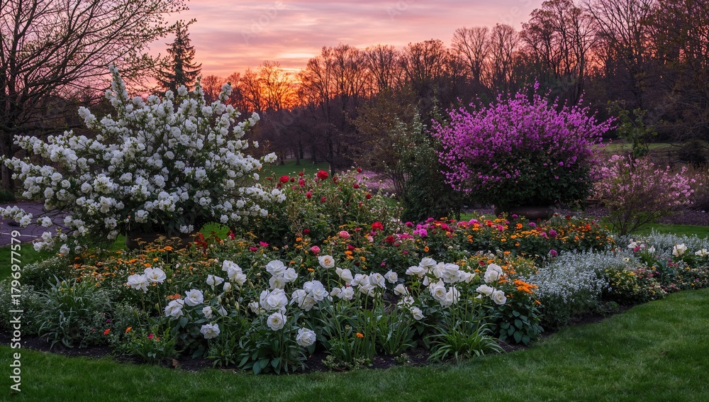 Fototapeta premium Pennsylvania spring floral photography featuring vibrant flowers, seasonal change