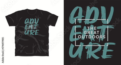 Adventure the great outdoors tshirt design for print Ready for t shirt design quote typography lettering Can be used for digital printing screen printing or sublimation