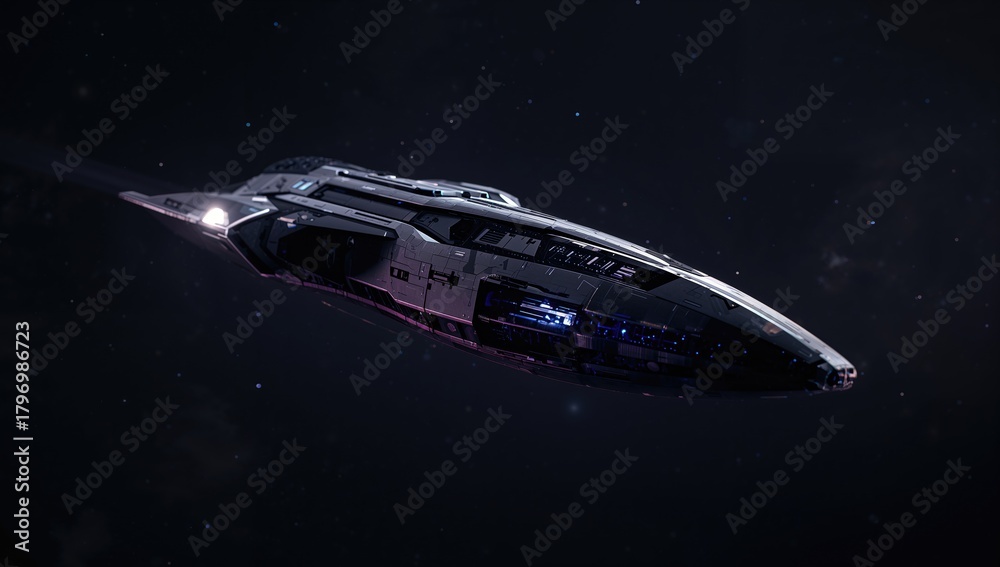 Obraz premium Mysterious flying object from another era, evoking curiosity