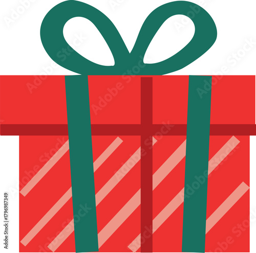 Christmas Gift with straps motives