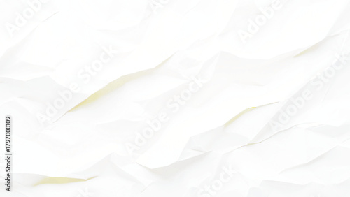 Blank white crumpled and creased paper poster texture background