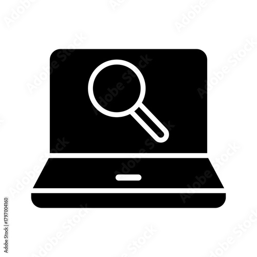 Search icon vector. Zoom illustration sign. San symbol. magnifying glass logo.