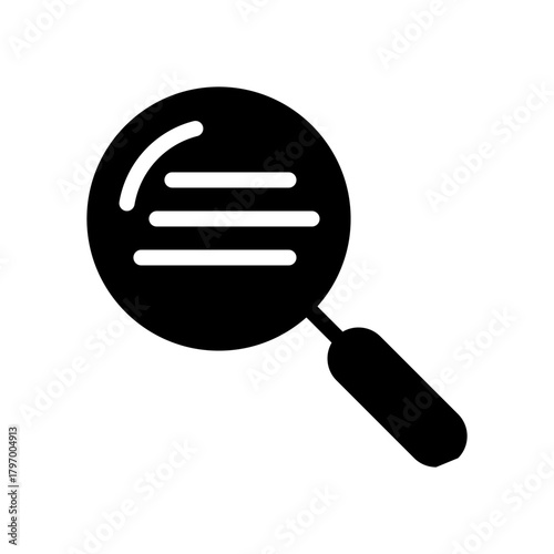 Search icon vector. Zoom illustration sign. San symbol. magnifying glass logo.