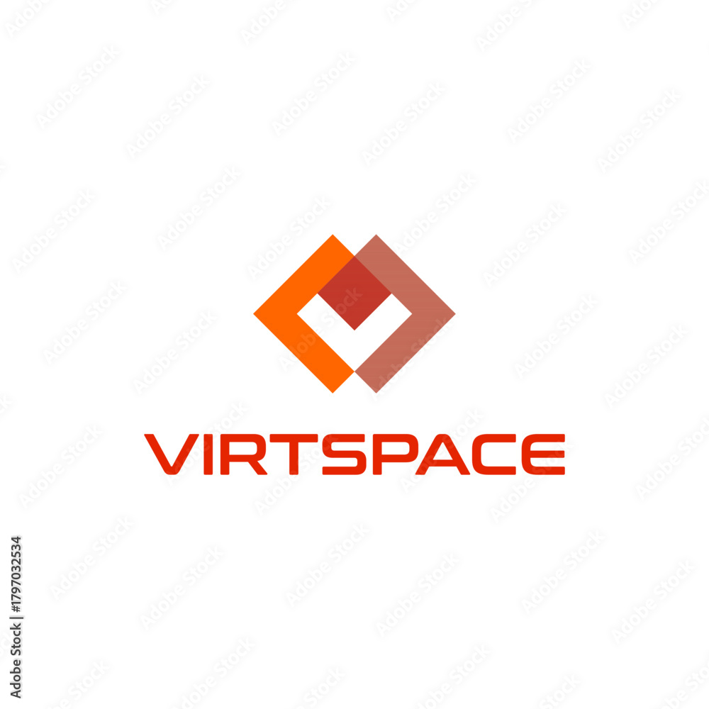 Obraz premium V Minimalist Brand Logo