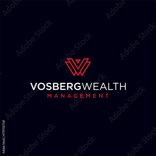 V Minimalist Brand Logo