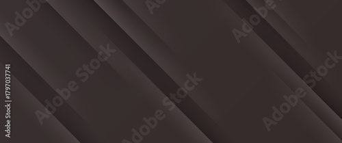 Abstract papercut 3D background with overlap orange shapes on dark brown color background. abstract brown background.