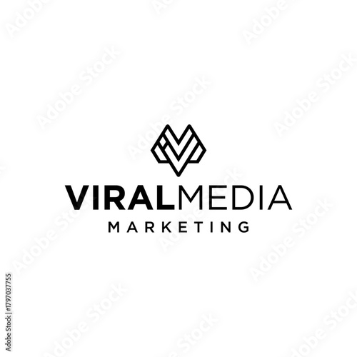 V Minimalist Brand Logo