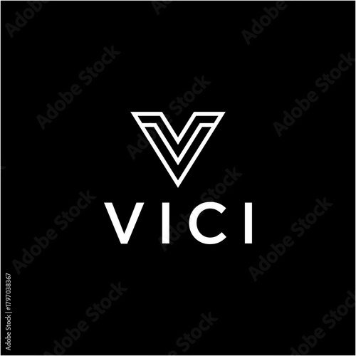 V Minimalist Brand Logo