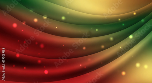 Elegant abstract background with flowing waves and bokeh lights, perfect for adding a touch of magic and sophistication to your creative projects