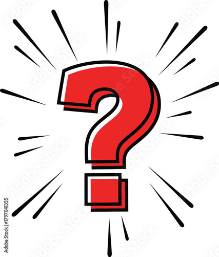 red question mark