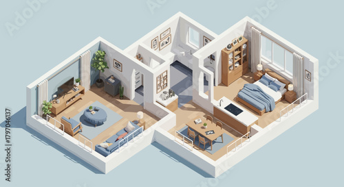 Cozy flat vector illustration home arsitectur flat