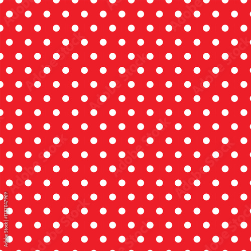 red polka dots
