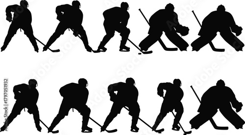 Bare Tree Silhouette Vector Set, Winter Dead Tree Leafless Branch Collection, Detailed Root Nature Forest Graphic Black Shapes