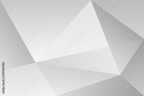 Abstract White and gray 3D modeling shape background. texture modern decoration. vector illustration