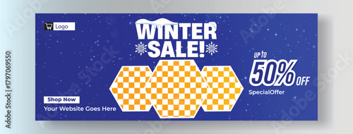 Winter Sale Social Media Post & Story Template Set.
Up to 50% Off Seasonal Shopping Promotion Designs.
Modern Winter Fashion and Clothing Sale Banner Bundle.
E-commerce and Retail Big Discount Ad.