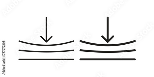 Compress icon for template. Icon vector graphic set
