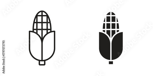 Corn icon for template. Icon vector graphic set
