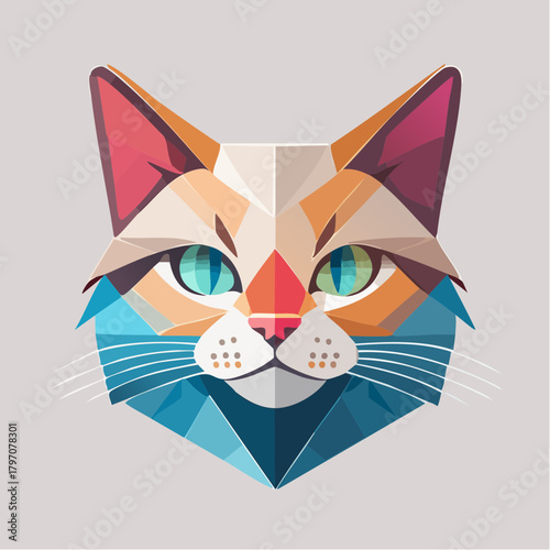 cat abstract vektor