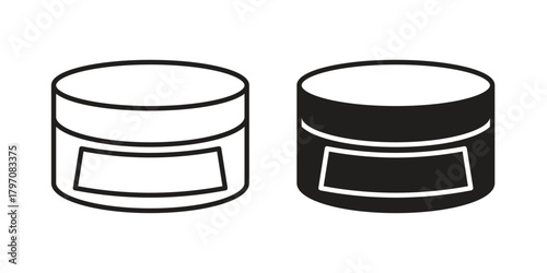 Cream icon pictogram in trendy outline style. icon, sign or symbol.