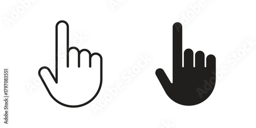 Cursor icon pictogram in trendy outline style. icon, sign or symbol.