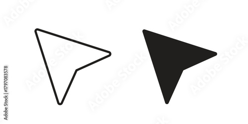Cursor icon pictogram in trendy outline style. icon, sign or symbol.