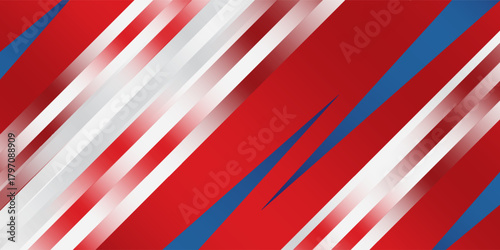 Red and blue border sports style background