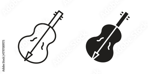 Cello icon for your website design, logo, app, UI. EPS10