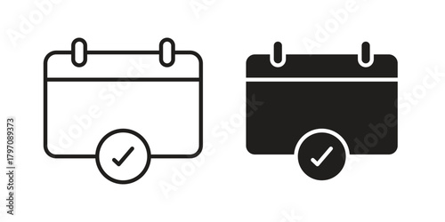 Check in calendar icon for your website design, logo, app, UI. EPS10