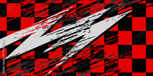 A vector graphic depicting abstract stripe racing designs suitable for vehicle decal wraps, race cars, rally vehicles, adventure