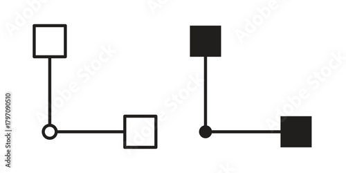 Diagram nested icon for your website design, logo, app, UI. EPS10